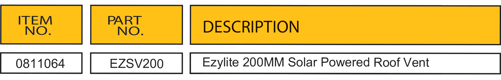 200 Solar Vent Data
